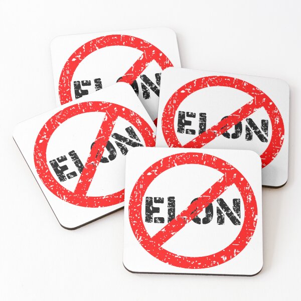 Item preview, Banned elon, NO ELON!  anti elon, no elon musk, no musk, Anti-Elon Musk Bumper Decal For elon musk haters! red designed and sold by ramwebroom.
