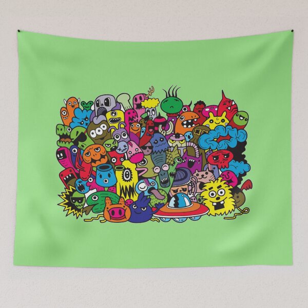 Item preview, Funny monsters pattern 765 designed and sold by fariz yuhdi.