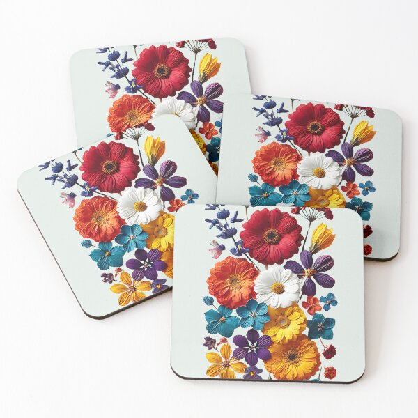 Item preview, Vibrant Pressed Flowers – Colorful Botanical Floral Aesthetic designed and sold by JohnnyP-Store.