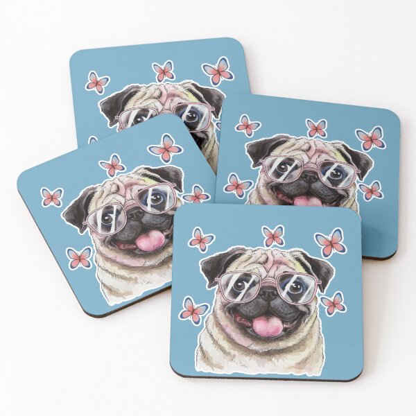 Item preview, Cool Pug illustration designed and sold by ZooStateofMind.