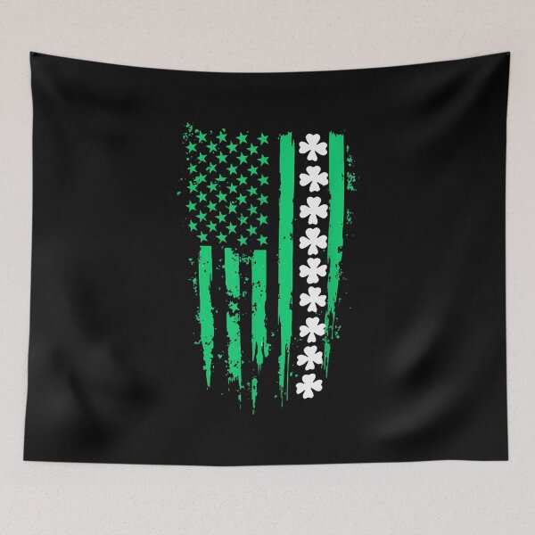 Item preview, Us American Flag With Shamrocks For St Patricks Day  designed and sold by facegm.