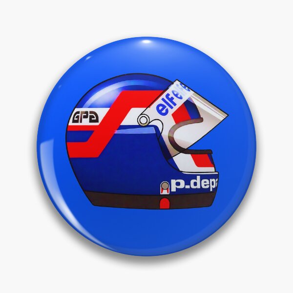 Item preview, Patrick Depailler crash helmet designed and sold by retropetrol.