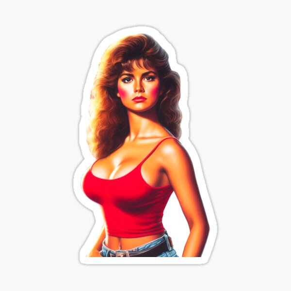 Vista previa del artículo con la obra «Chica caliente en camiseta sin mangas», diseñado y vendido por PulpVintage.