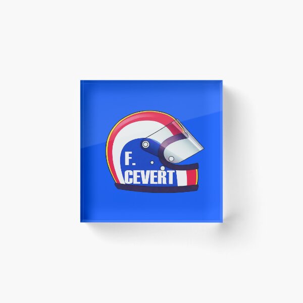 Item preview, Francois Cevert crash helmet designed and sold by retropetrol.