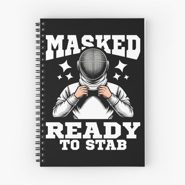 Item preview, MASKED AND READY TO STAB - FENCING GIFT designed and sold by KEF Custom.
