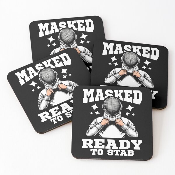 Item preview, MASKED AND READY TO STAB - FENCING GIFT designed and sold by KEF Custom.
