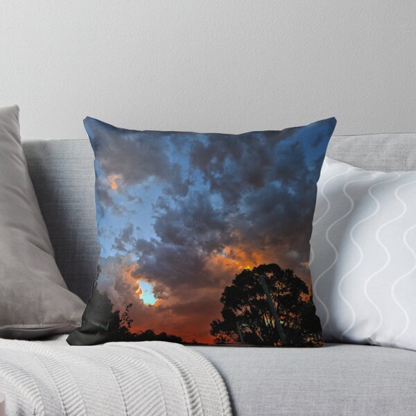 Item preview, Beautiful sunset with a bush fire red glare in the background designed and sold by MaggicalPhotos.