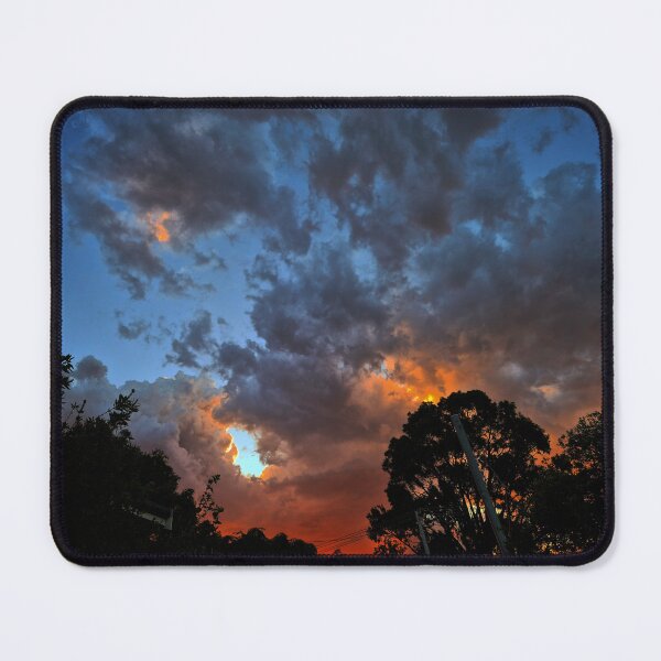 Item preview, Beautiful sunset with a bush fire red glare in the background designed and sold by MaggicalPhotos.
