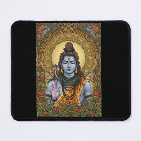 Item preview, Sacred Shiva Illustration Art Nouveau - Maha Shivaratri designed and sold by InevitableAum.