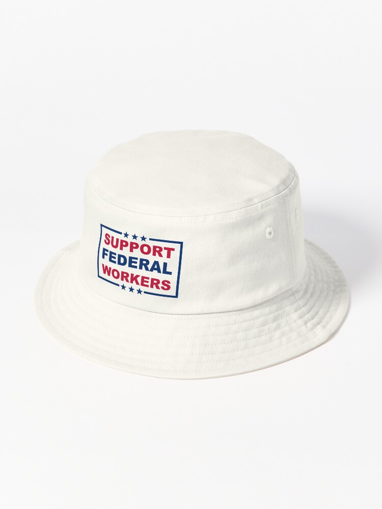 Thumbnail 1 von 6, Bucket Hat, Unterstützung für Bundesbedienstete, Demokratie, öffentlicher Dienst, Anwalt designt und verkauft von jtrenshaw.