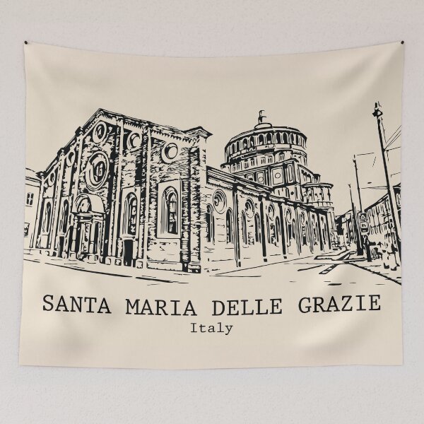Item preview, Santa Maria delle Grazie - Italy designed and sold by Lakeric Cityscapes.