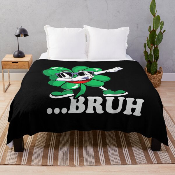 Item preview, Groovy Bruh Four Leaf Clover Dabbing St Patricks Day Boys designed and sold by facegm.