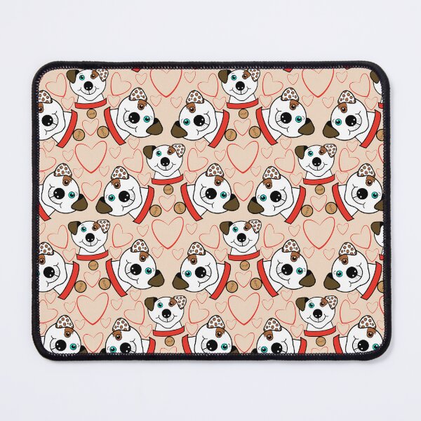 Item preview, STAFFY GRUFF REPEATING PATTERN PEACH designed and sold by Marni Scofidio Desi9ns.