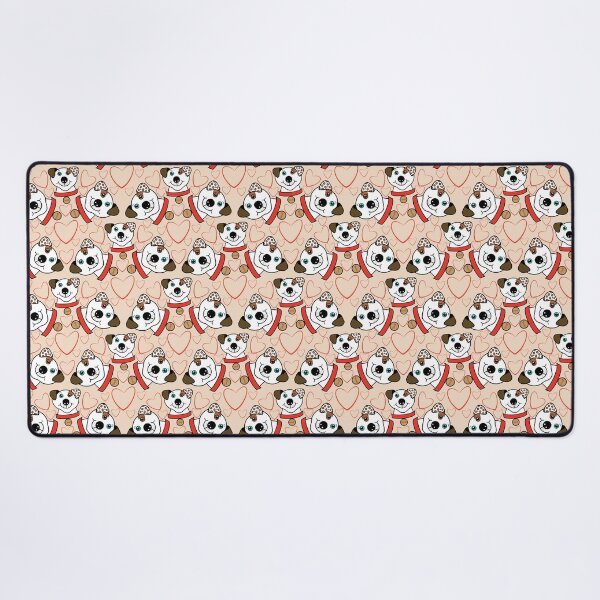 Item preview, STAFFY GRUFF REPEATING PATTERN PEACH designed and sold by Marni Scofidio Desi9ns.