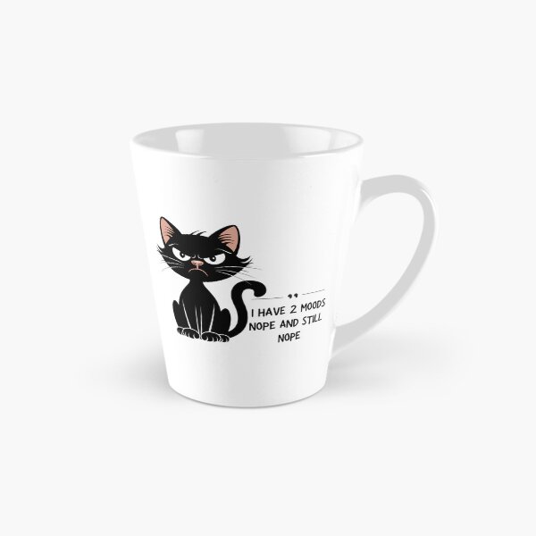 Item preview, I Have 2 Moods Nope And Still Nope Funny Cat designed and sold by TheWizArt.