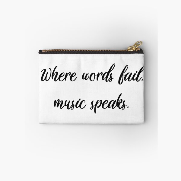 Item preview, Where words fail, music speaks. designed and sold by Proxzor.