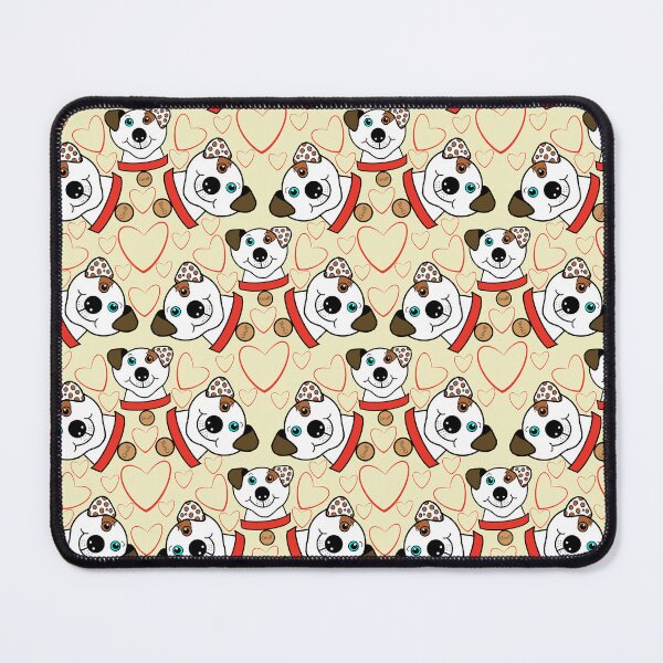 Item preview, STAFFY GRUFF REPEATING PATTERN YELLOW designed and sold by Marni Scofidio Desi9ns.