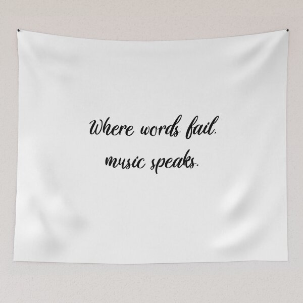 Item preview, Where words fail, music speaks. designed and sold by Proxzor.