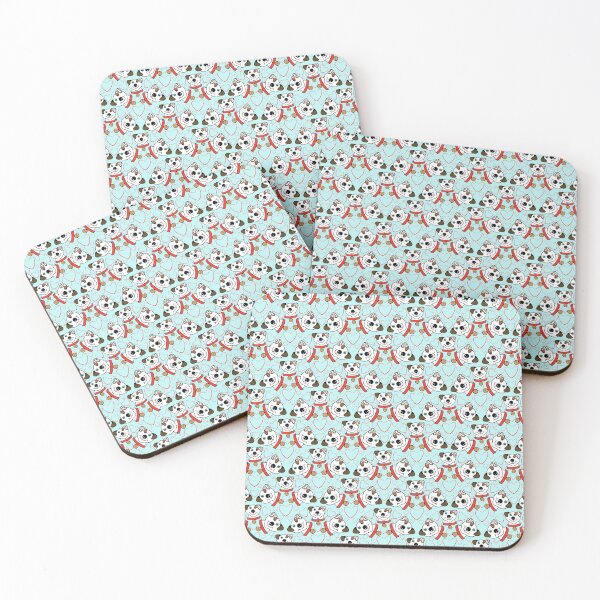 Item preview, STAFFY GRUFF REPEATING PATTERN BLUE designed and sold by Marni Scofidio Desi9ns.
