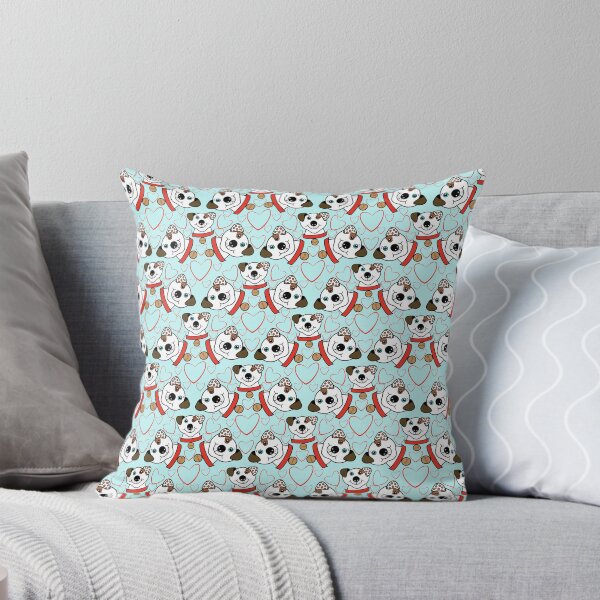 Item preview, STAFFY GRUFF REPEATING PATTERN BLUE designed and sold by Marni Scofidio Desi9ns.