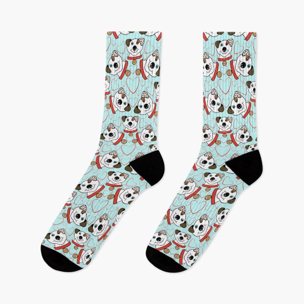 Item preview, STAFFY GRUFF REPEATING PATTERN BLUE designed and sold by Marni Scofidio Desi9ns.