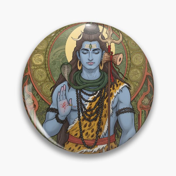 Item preview, Sacred Shiva Illustration Art Nouveau - Maha Shivaratri designed and sold by InevitableAum.