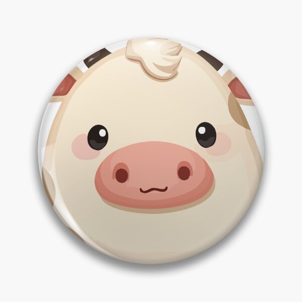 Item preview, Adorable Kawaii Spotted Cow - Cute Minimal Nursery Illustration designed and sold by CrownedCanvas.