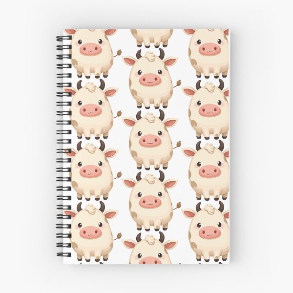 Item preview, Adorable Kawaii Spotted Cow - Cute Minimal Nursery Illustration designed and sold by CrownedCanvas.
