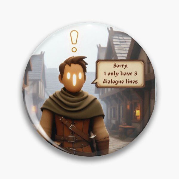 Item preview, NPC Vibes - Sorry, I only have 3 Dialogue Lines. designed and sold by nature. electrified..