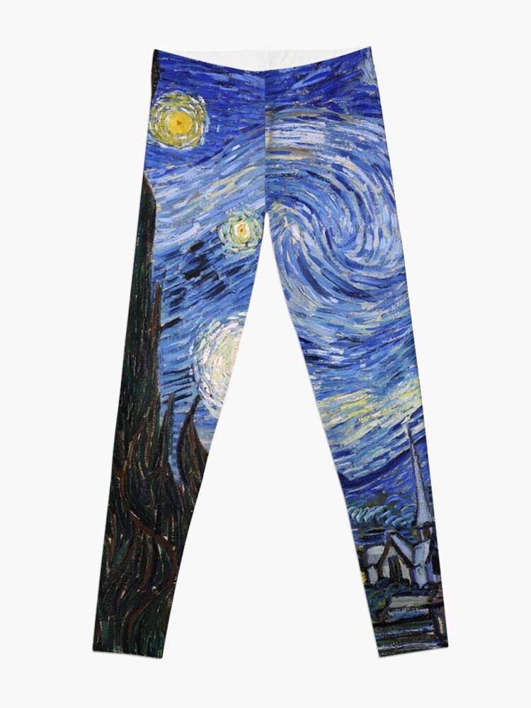 Alternate view of Starry Night Gifts - Vincent Van Gogh Classic Masterpiece Painting Gift Ideas for Art Lovers of Fine Classical Artwork from Artist Leggings
