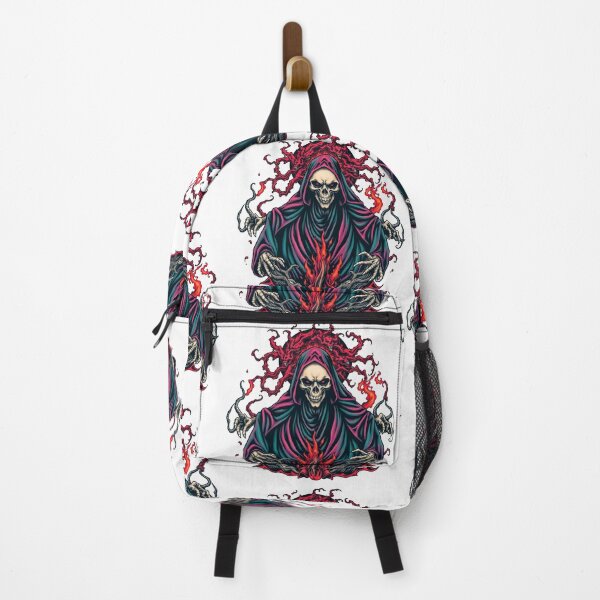 Item preview, Evil Undead Necromancer Warlock Evil Heavy Metal Skull Graphic design illustration designed and sold by Vintage Designs +.