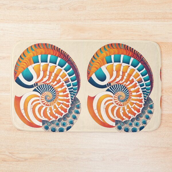 Item preview, A minimalist fractal-inspired seeshell designed and sold by WallArtWallpapers.