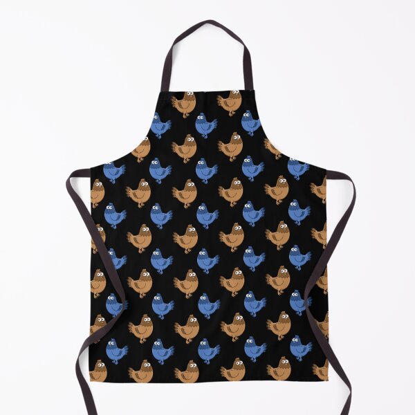 Item preview, Brown and blue chicken pattern designed and sold by Topmel.