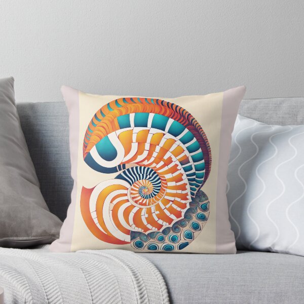 Item preview, A minimalist fractal-inspired seeshell designed and sold by WallArtWallpapers.