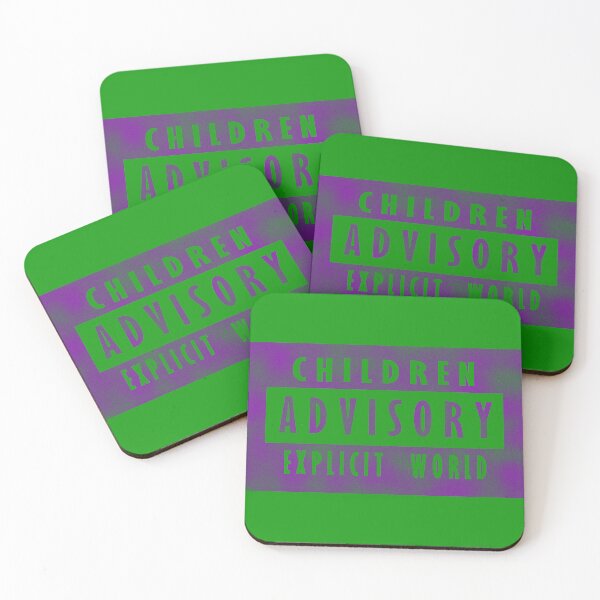 Item preview, Children advisory - explicit world - purple designed and sold by BeJahMan.