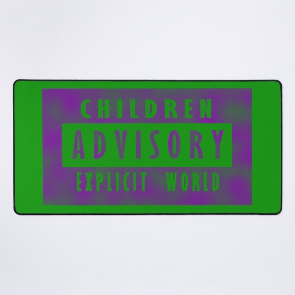Item preview, Children advisory - explicit world - purple designed and sold by BeJahMan.