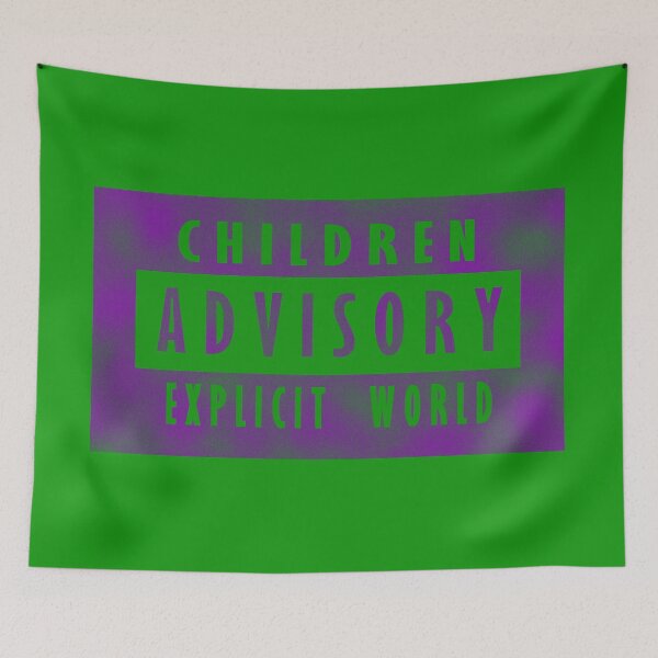 Item preview, Children advisory - explicit world - purple designed and sold by BeJahMan.