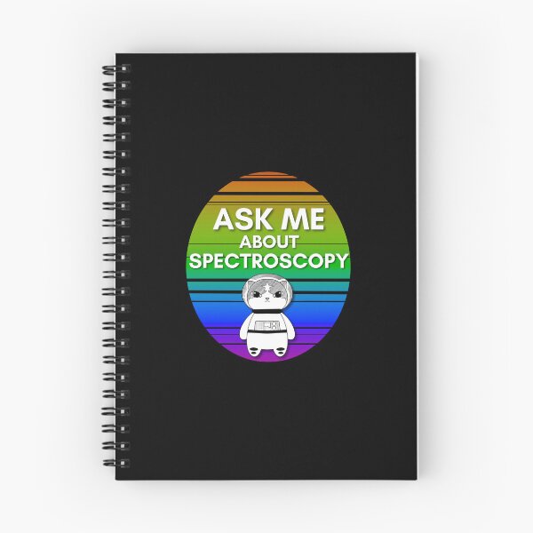 Item preview, Spectroscopy Cute Astronomy Astronaut Astrophysics Kitty Cat designed and sold by CuteAstronomy.