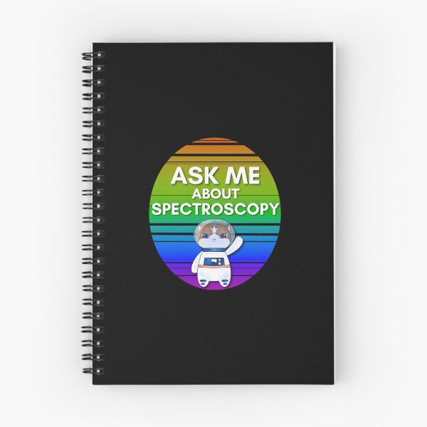 Item preview, Spectroscopy Cute Astronomy Astronaut Astrophysics Kitty Cat designed and sold by CuteAstronomy.