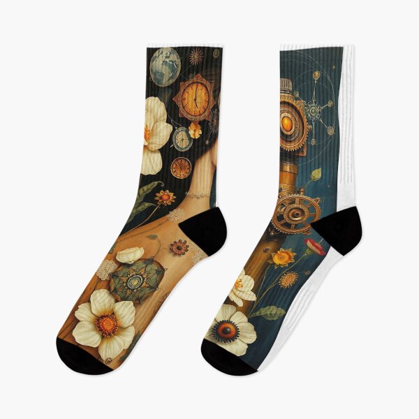 Item preview,  Lady in a Beautiful Flower Garden painting inspired by Gustav Klimt designed and sold by Vintage Designs +.