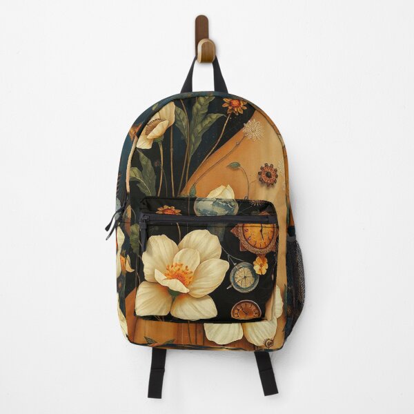 Item preview, Lady in a Beautiful Flower Garden painting inspired by Gustav Klimt designed and sold by Vintage Designs +.