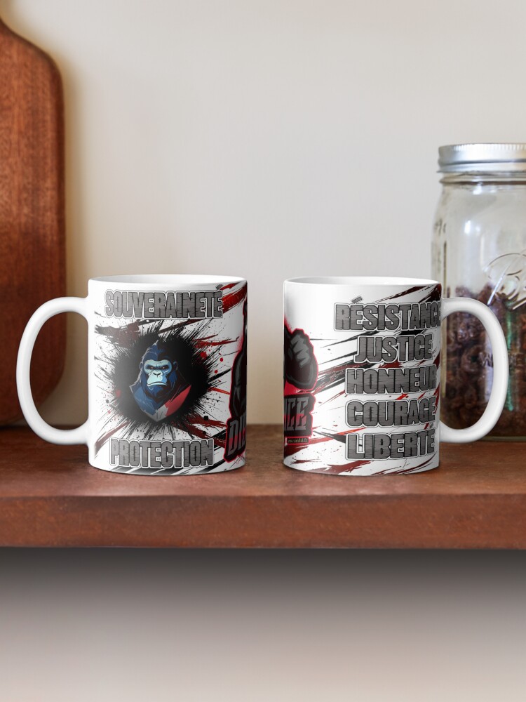 Aperçu 2 sur 6. Mug à café avec l'œuvre Anar-13-Dissidence. créée et vendue par Vinidal.