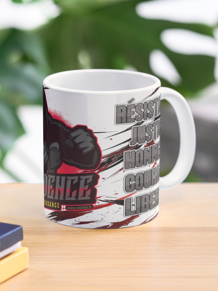 Aperçu 1 sur 6. Mug à café avec l'œuvre Anar-13-Dissidence. créée et vendue par Vinidal.