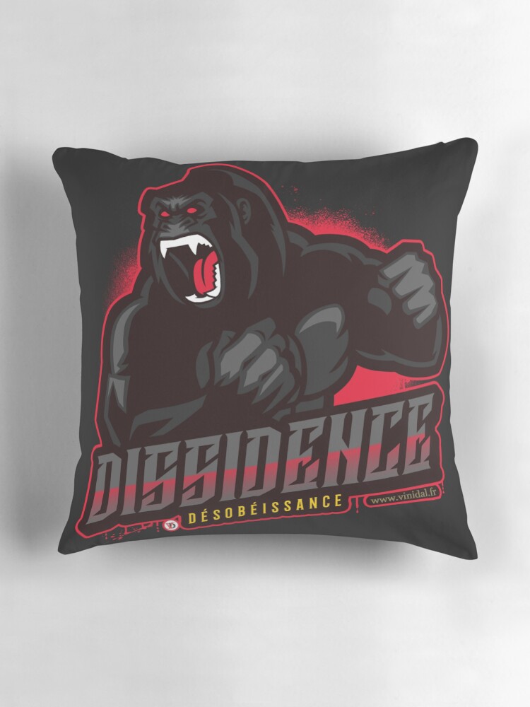 Aperçu 3 sur 4. Coussin avec l'œuvre Anar-13-Dissidence. créée et vendue par Vinidal.