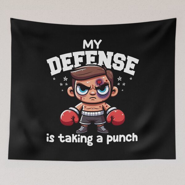Item preview, MY DEFENSE IS TAKING A PUNCH - BOXING GIFT designed and sold by KEF Custom.