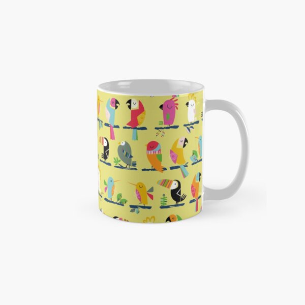 Tropical birds having a chat Classic Mug