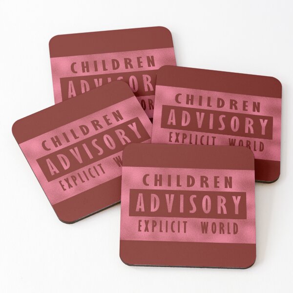 Item preview, Children advisory - explicit world - pink designed and sold by BeJahMan.