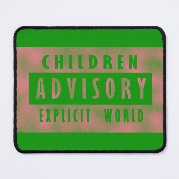 Item preview, Children advisory - explicit world - pink designed and sold by BeJahMan.
