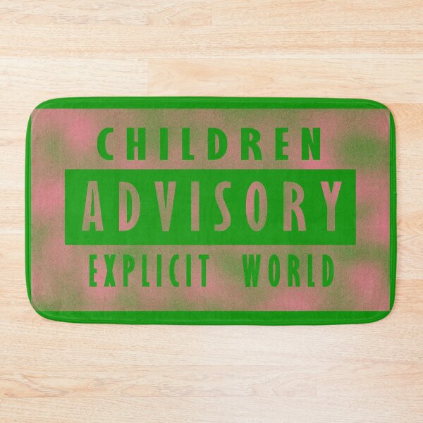 Item preview, Children advisory - explicit world - pink designed and sold by BeJahMan.