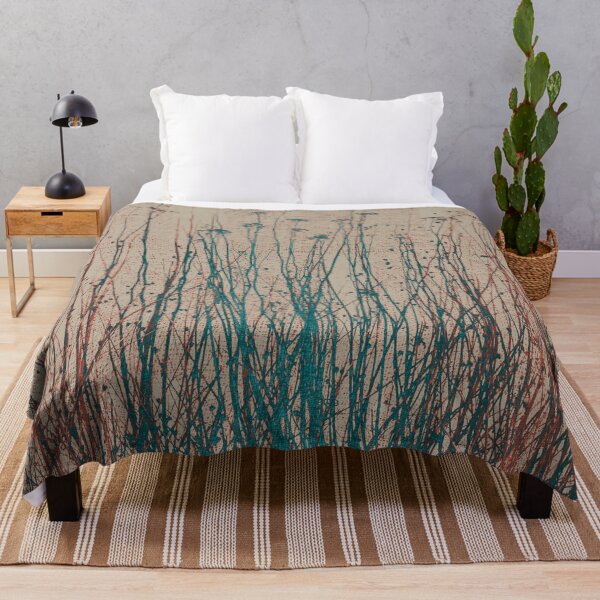 Item preview, Teal Green Red Almond Botanical Dried Plants designed and sold by jocelynsart.